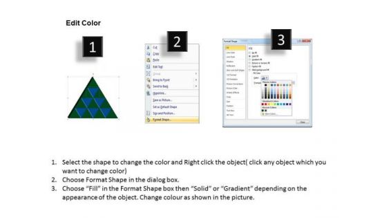 PowerPoint Process Triangle Process Editable Ppt Slide