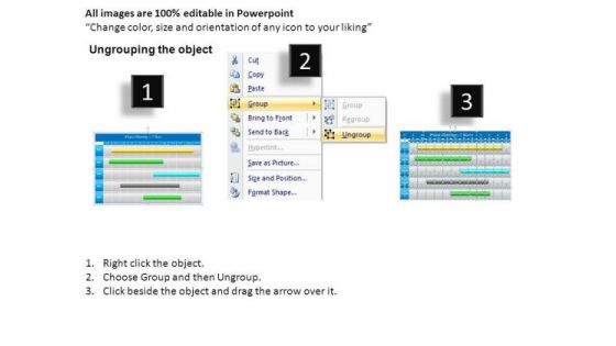 PowerPoint Slide 5 Year Gantt Chart Planning Ppt Templates