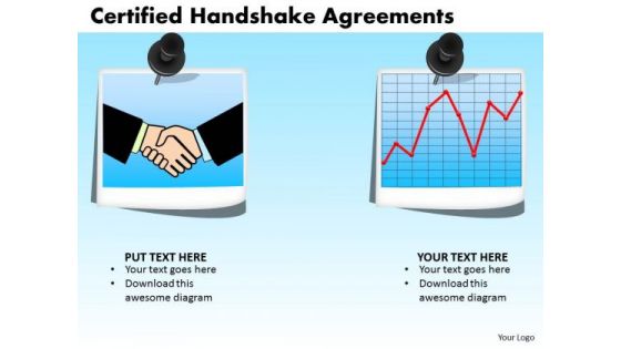 PowerPoint Slide Business Certified Handshake Ppt Layouts