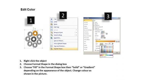 PowerPoint Slide Business Circular Gears Ppt Slide