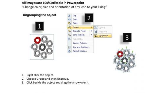 PowerPoint Slide Business Circular Gears Ppt Themes