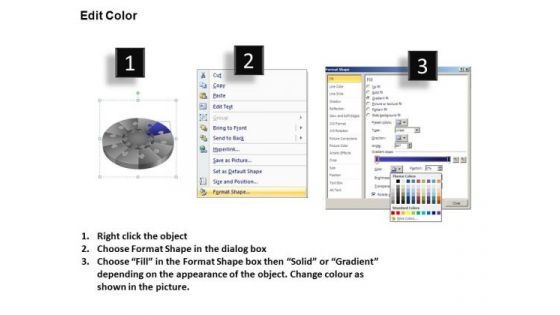 PowerPoint Slide Business Designs Puzzle Segment Pie Chart Ppt Themes