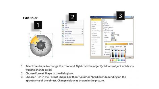 PowerPoint Slide Business Growth Circular Puzzle Ppt Templates