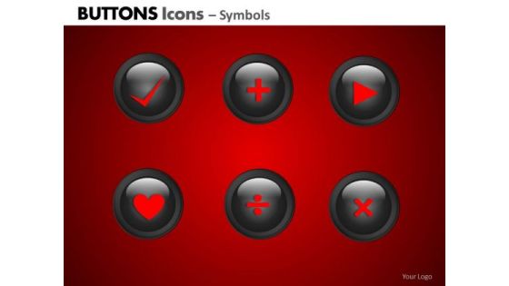 PowerPoint Slide Business Teamwork Buttons Icons Ppt Template