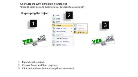 PowerPoint Slide Chart Balancing Decision Ppt Slide
