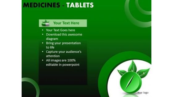 PowerPoint Slide Company Growth Targets Medicine Tablets Ppt Slidelayout