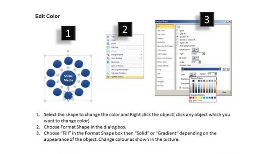 PowerPoint Slide Company Leadership Social Media Ppt Slide Designs
