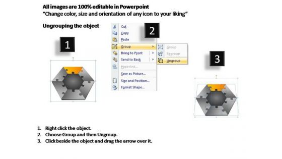 PowerPoint Slide Company Puzzle Process Ppt Slides
