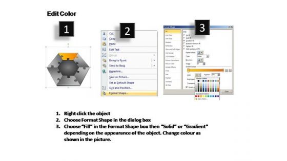 PowerPoint Slide Company Puzzle Process Ppt Slides