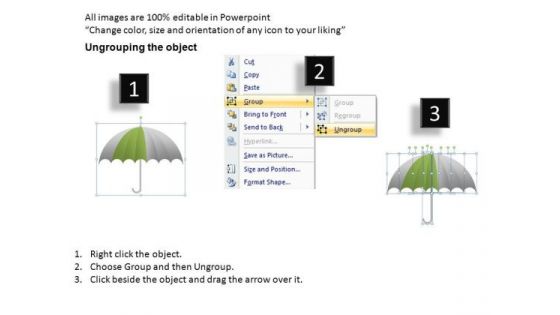 PowerPoint Slide Designs Business Competition Umbrella Chart Ppt Presentation Designs