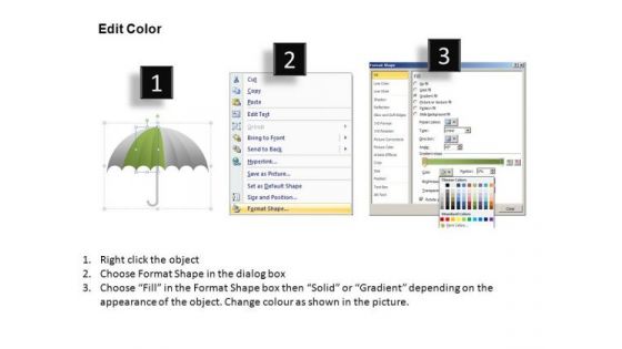 PowerPoint Slide Designs Business Competition Umbrella Chart Ppt Presentation Designs