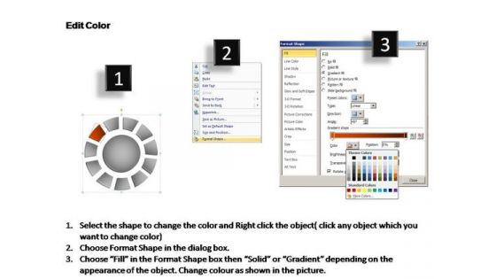 PowerPoint Slide Designs Business Donut With Core Ppt Themes