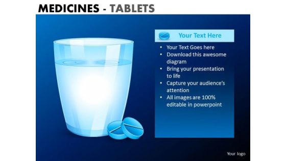 PowerPoint Slide Designs Business Leadership Vision Medicine Tablets Ppt Slides