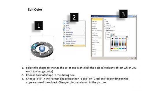 PowerPoint Slide Designs Chart Circular Process Ppt Template