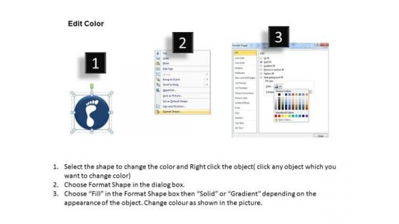 PowerPoint Slide Designs Company Footprints Process Ppt Process