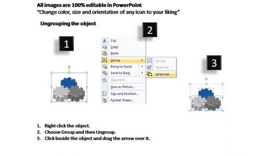 PowerPoint Slide Designs Company Interconnected Puzzle Pieces Business Ppt Slides