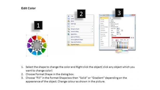 PowerPoint Slide Designs Company Round Chart Ppt Backgrounds