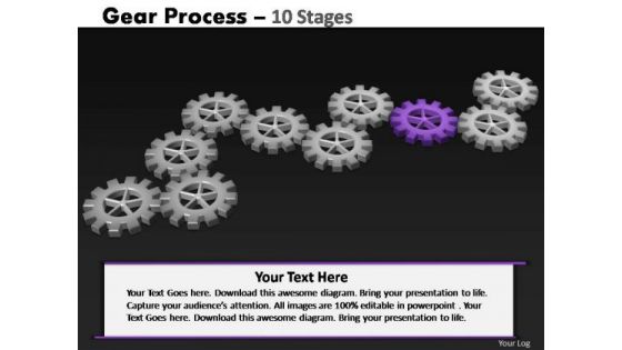 PowerPoint Slide Designs Diagram Gears Process Ppt Slide