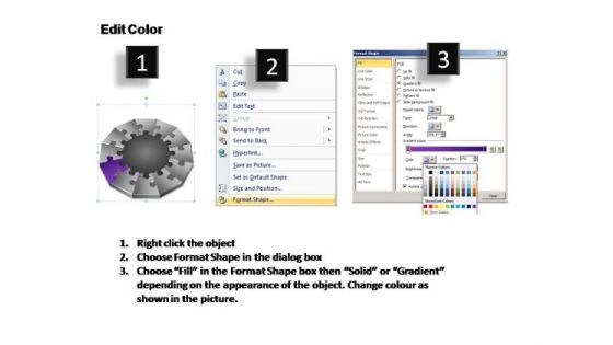 PowerPoint Slide Designs Diagram Puzzle Mechanism Ppt Slide Designs