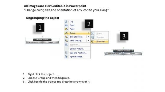 PowerPoint Slide Designs Diagram Swot Analysis Ppt Process