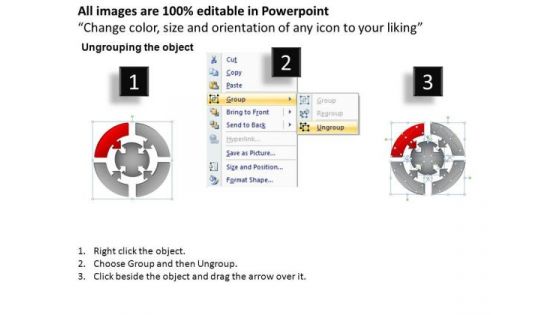PowerPoint Slide Designs Download Round Process Flow Chart Ppt Template