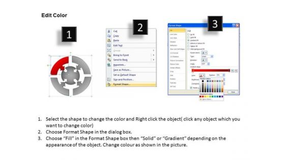 PowerPoint Slide Designs Download Round Process Flow Chart Ppt Template