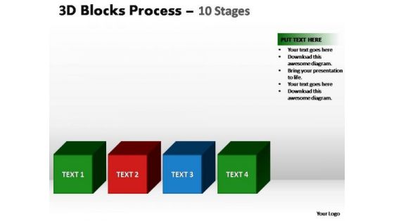 PowerPoint Slide Designs Editable Blocks Process Ppt Slide Designs