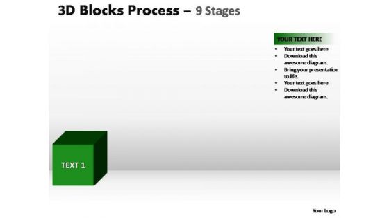 PowerPoint Slide Designs Editable Blocks Process Ppt Template