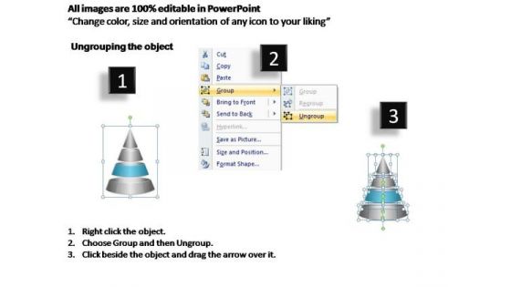 PowerPoint Slide Designs Editable Cone Diagram Ppt Slides