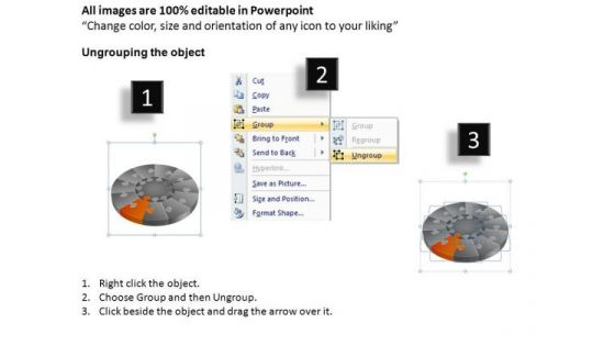 PowerPoint Slide Designs Education Pie Chart Puzzle Process Ppt Slide