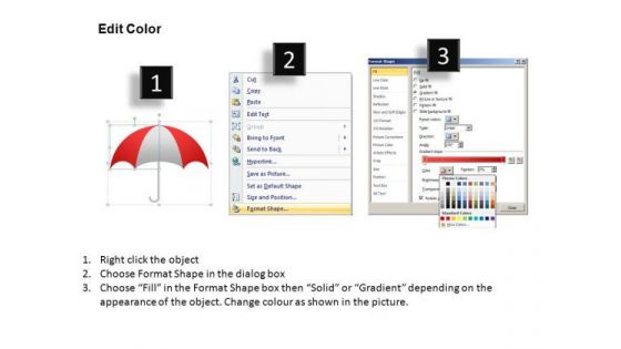 PowerPoint Slide Designs Executive Growth Targets Umbrella Chart Ppt Presentation