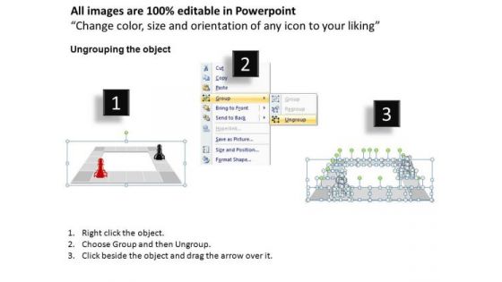 PowerPoint Slide Designs Executive Strategy Chess Pawn Ppt Theme