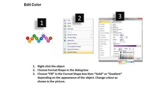 PowerPoint Slide Designs Gears Process Strategy Ppt Slide