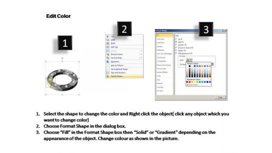 PowerPoint Slide Designs Global Circular Process Ppt Backgrounds
