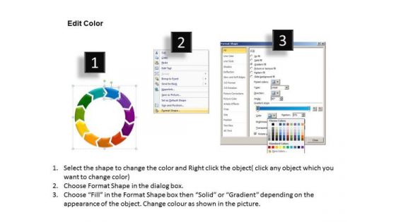 PowerPoint Slide Designs Global Cycle Diagram Ppt Slides
