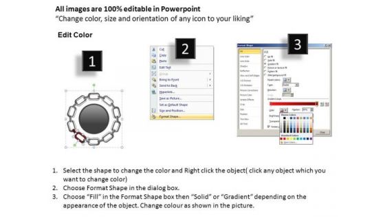 PowerPoint Slide Designs Image Circular Chain Ppt Layout
