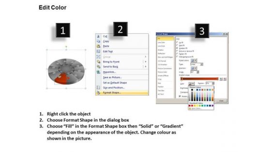 PowerPoint Slide Designs Image Puzzle Segment Pie Chart Ppt Theme