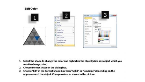 PowerPoint Slide Designs Leadership Triangle Process Ppt Design Slides