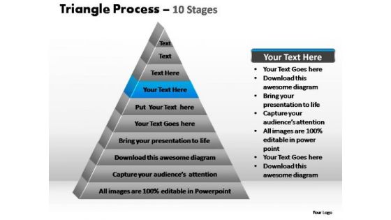 PowerPoint Slide Designs Sales Triangle Process Ppt Slides
