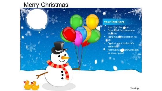 PowerPoint Slide Designs Showman Merry Christmas Ppt Layouts