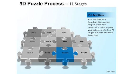 PowerPoint Slide Designs Strategy Puzzle Process Ppt Templates