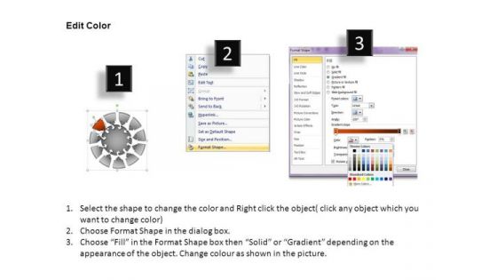 PowerPoint Slide Designs Strategy Round Chart Ppt Theme
