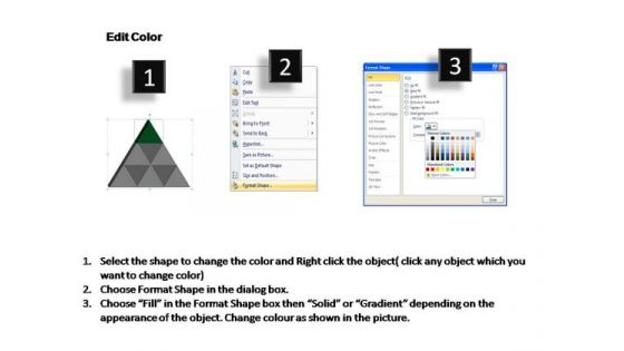PowerPoint Slide Designs Strategy Triangle Process Ppt Process
