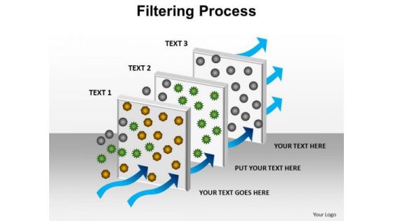 PowerPoint Slide Designs Success Filtering Process Ppt Presentation