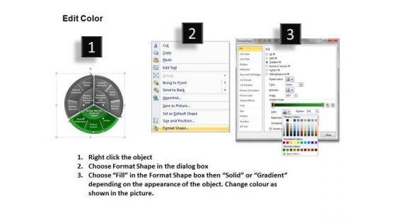 PowerPoint Slide Designs Teamwork Pie Chart Ppt Process