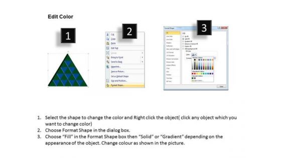 PowerPoint Slide Designs Triangle Process Chart Ppt Template