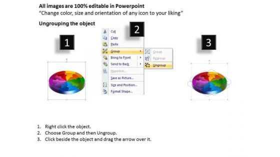 PowerPoint Slide Diagram Circle Puzzle Ppt Slides