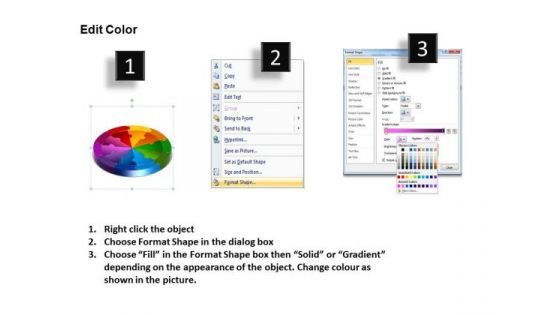 PowerPoint Slide Diagram Circle Puzzle Ppt Slides