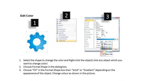 PowerPoint Slide Diagram Gears Ppt Design