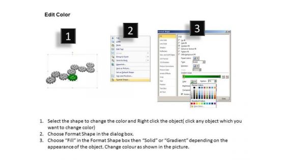PowerPoint Slide Diagram Gears Process Ppt Slide Designs